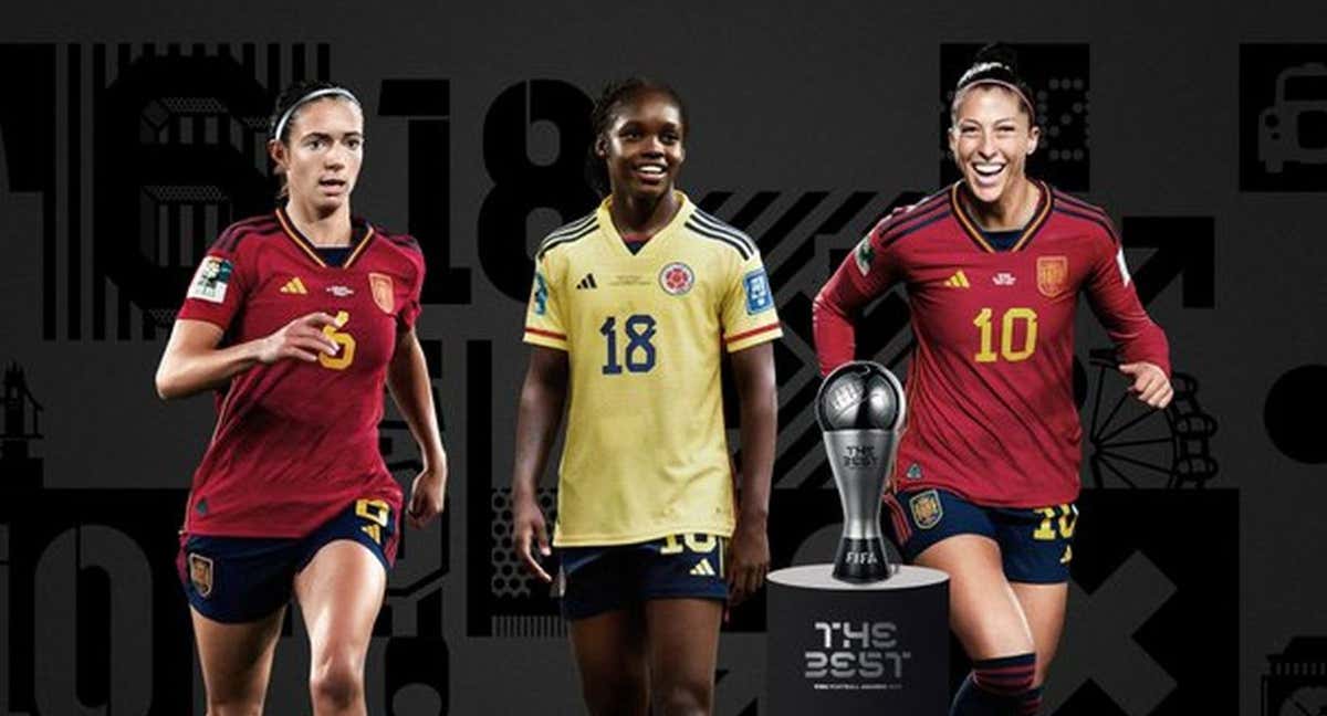 Aitana Bonmatí, Linda Caicedo y Jenni Hermoso, finalistas al The Best.