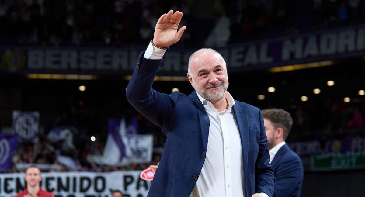 Pablo Laso, hoy, en su vuelta al Wizink.