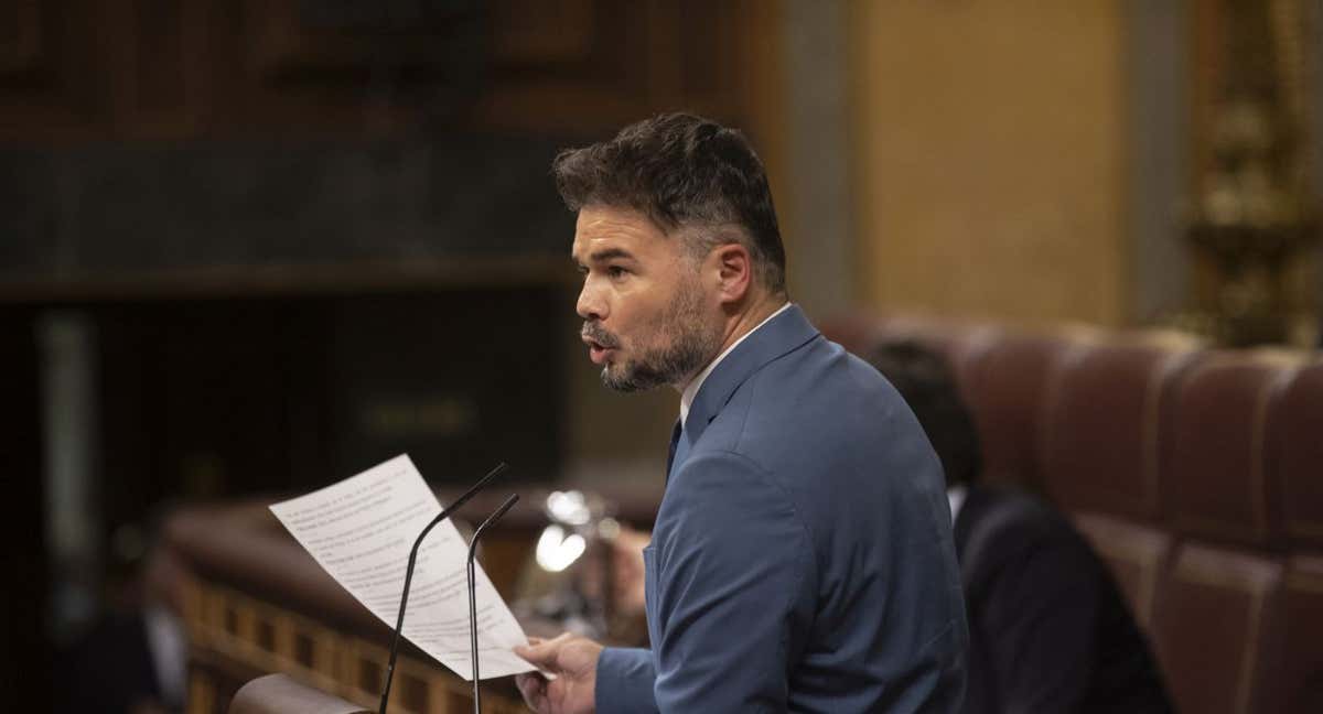 Gabriel Rufián, portavoz de ERC en el Congreso./ÁNGEL DE ANTONIO/ARCHDC