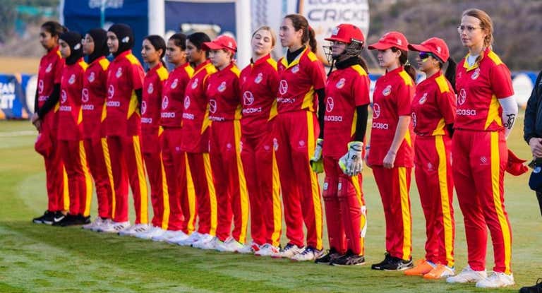 La Selección femenina de críquet.