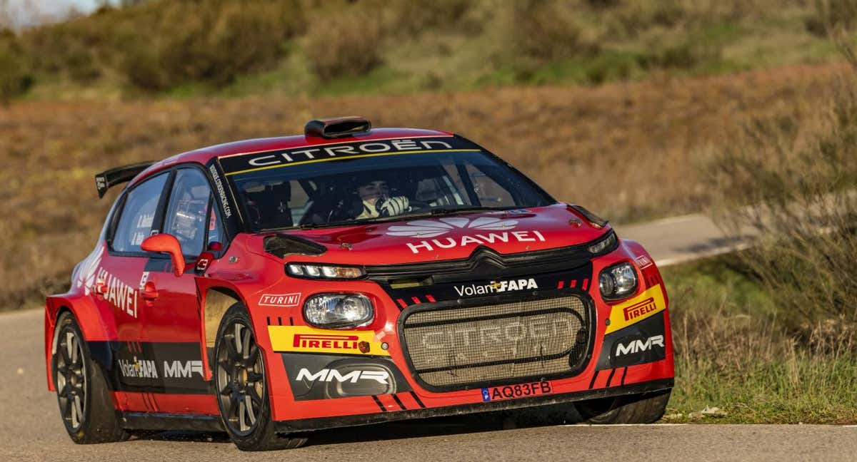 Test privado del Citroën Rally Team con Diego Ruiloba.