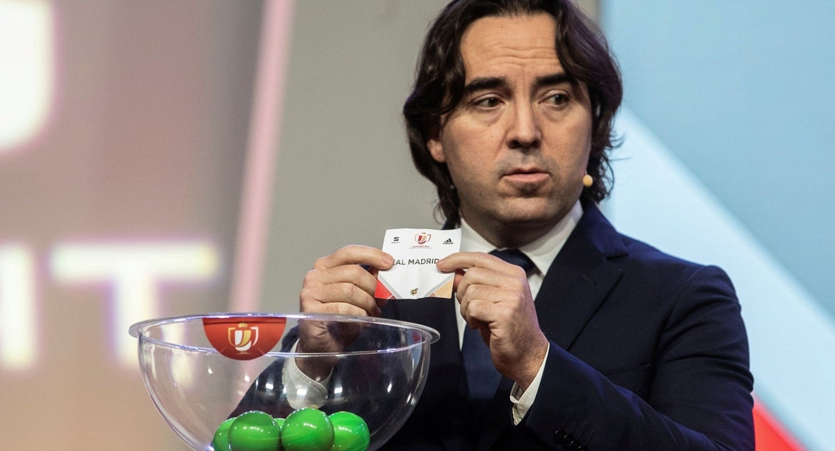 Martín Presa, durante un sorteo de Copa en 2020.