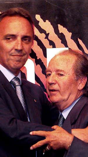 Núñez y Gaspart formaron un binomio fuerte durante todo el mandato.  AGENCIAS