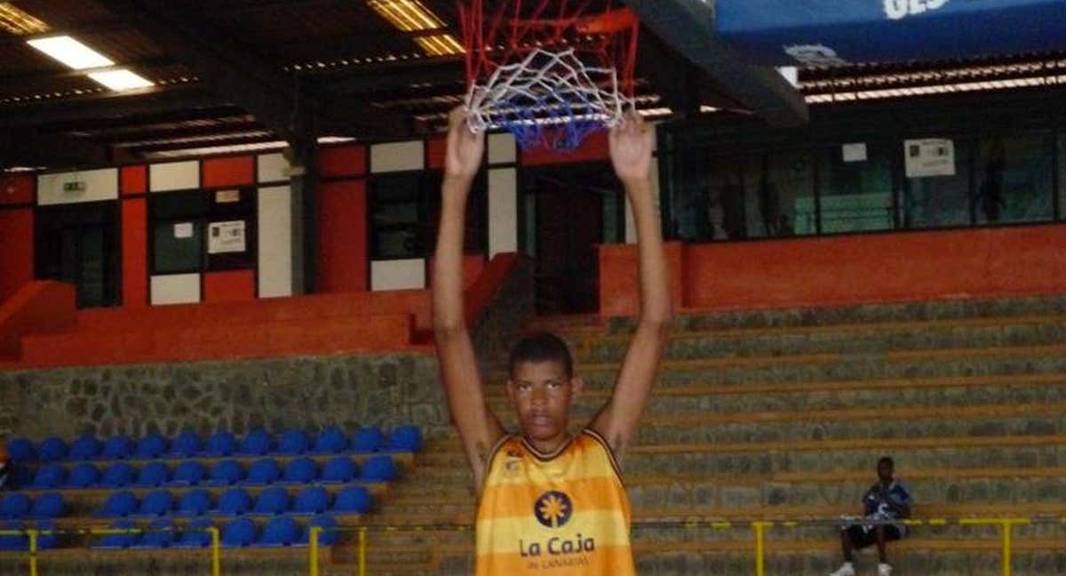 Walter Tavares, poco tiempo después de llegar a Gran Canaria. /GranCanaria