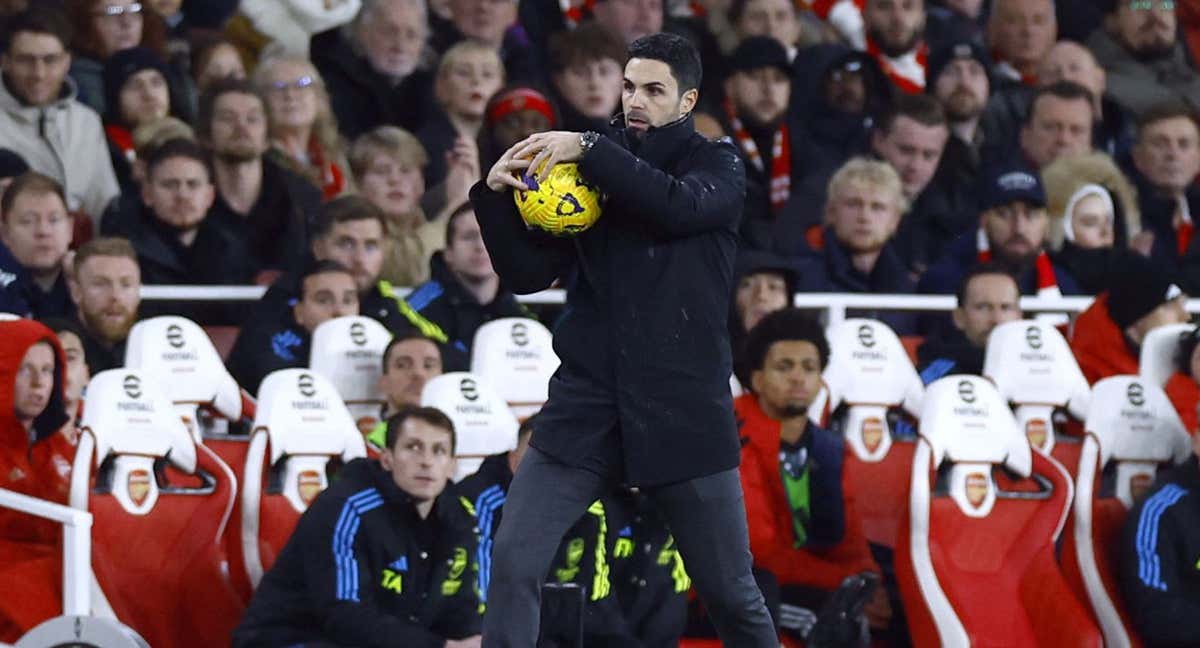 A Arteta se le escapa el liderato de la Premier League. /REUTERS