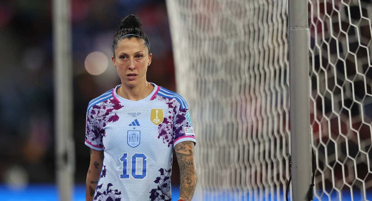 Jenni Hermoso durante el partido de España ante Suiza del pasado octubre durante la UEFA Women's Nations League. /Arnd Wiegmann/Getty Images