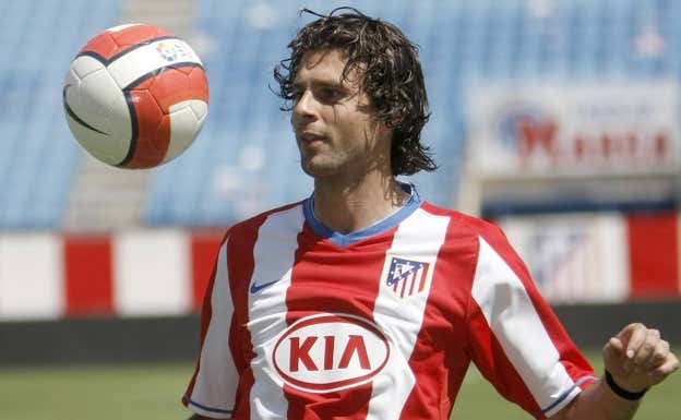 Thiago Motta, durante su presentación con el Atlético de Madrid. EFE