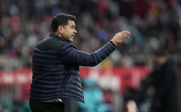 Michel durante un partido del Girona.  AGENCIAS