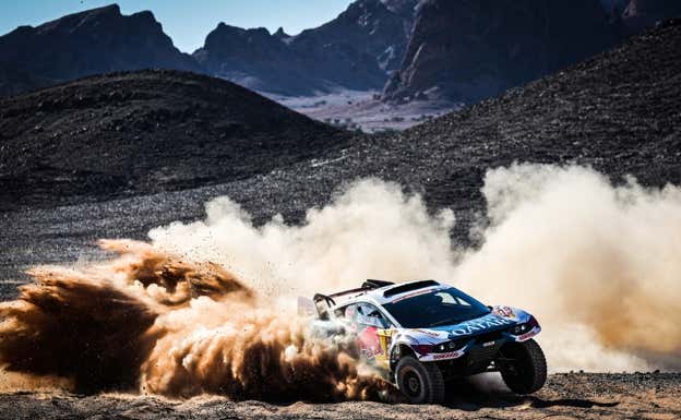 Nasser Al Attiyah y Mathieu Baumel, en el shakedown del Dakar 2024.  A.S.O./A.Vincent/DPPI