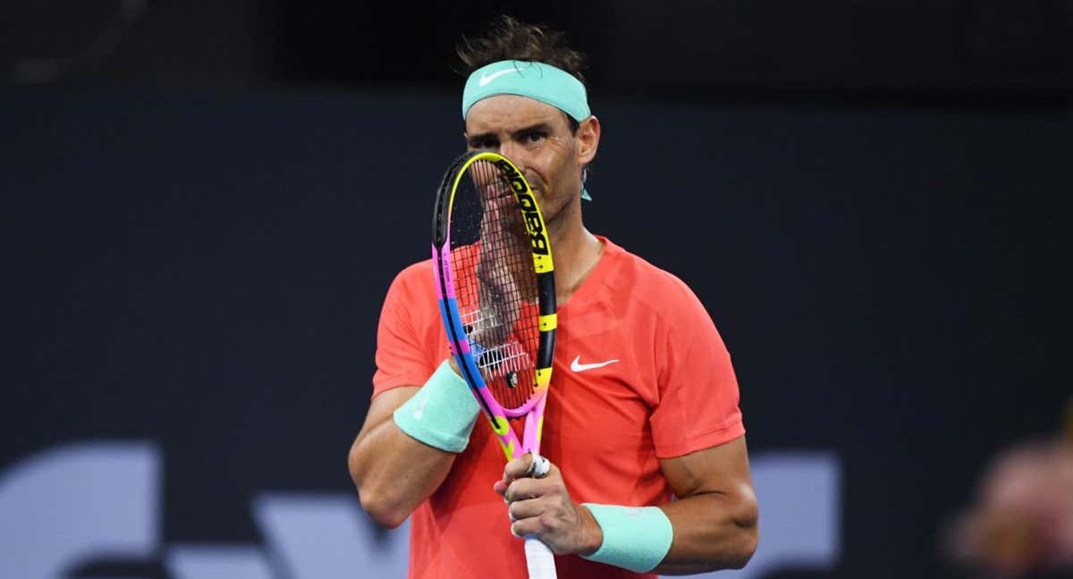 Rafa Nadal perdió en los cuartos de final del torneo de Brisbane. /EFE/EPA/JONO SEARLE