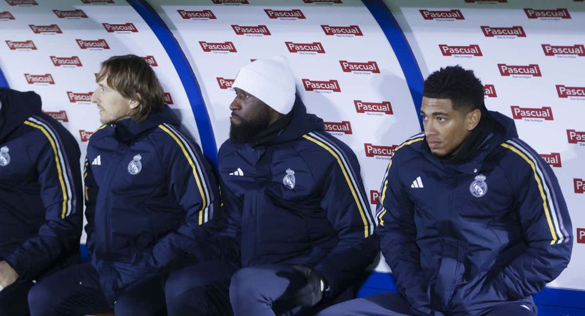 Rudiger, en el banquillo ante la Arandina.