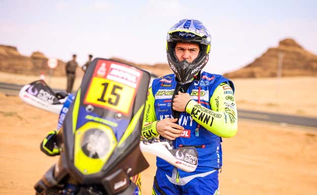 Lorenzo Santolino, en el Rally Dakar 2024.  Sherco