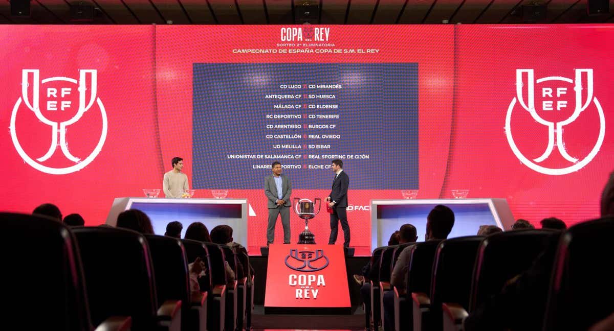 Un sorteo de la presente edición de la Copa del Rey.