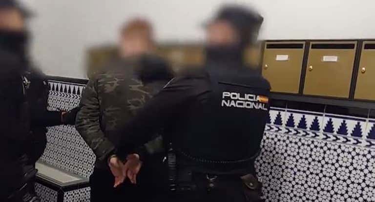 Uno de los 12 ultras detenidos.