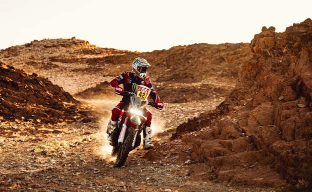 Adrien Van Beveren, durante la etapa 7 del Rally Dakar 2024.  Monster Energy Honda Team