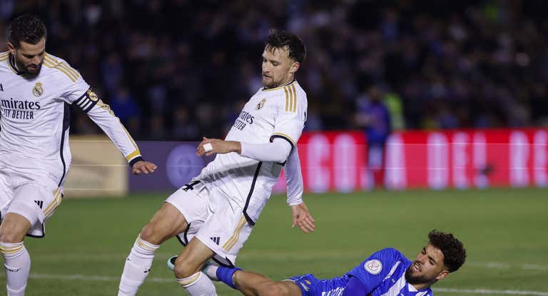 Álvaro Carrillo, con el Real Madrid.