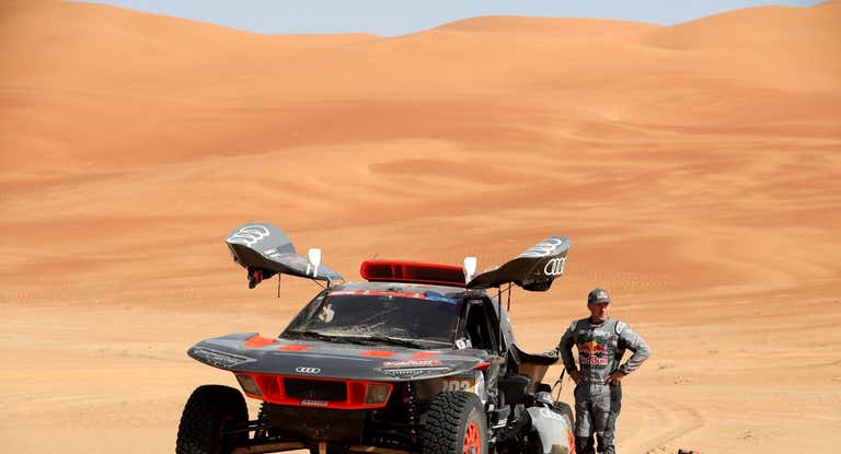 El francés Stéphane Peterhansel, líder del palmarés del Rally Dakar.