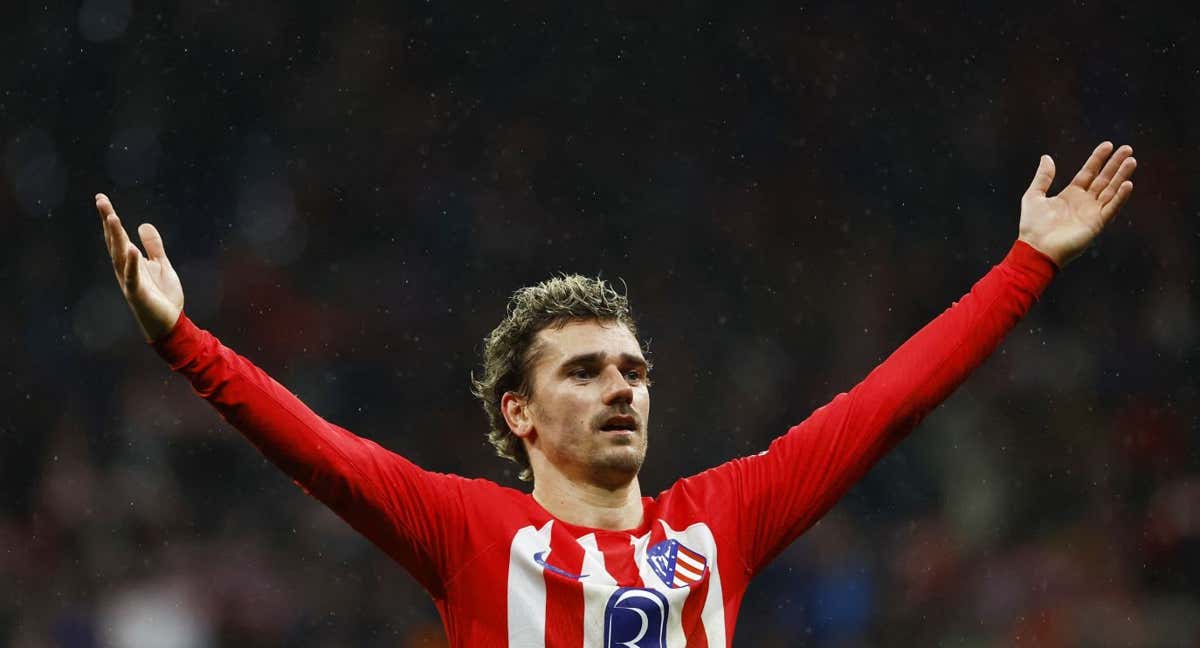 Antoine Griezmann, pieza clave del Atlético de Madrid, que llega a cuartos de la Copa del Rey 2024 estimulado por su triunfo frente al Real Madrid. /REUTERS