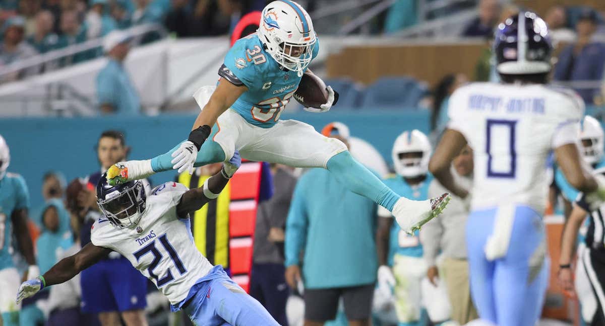 Los Miami Dolphins, en un partido de esta temporada./GETTY