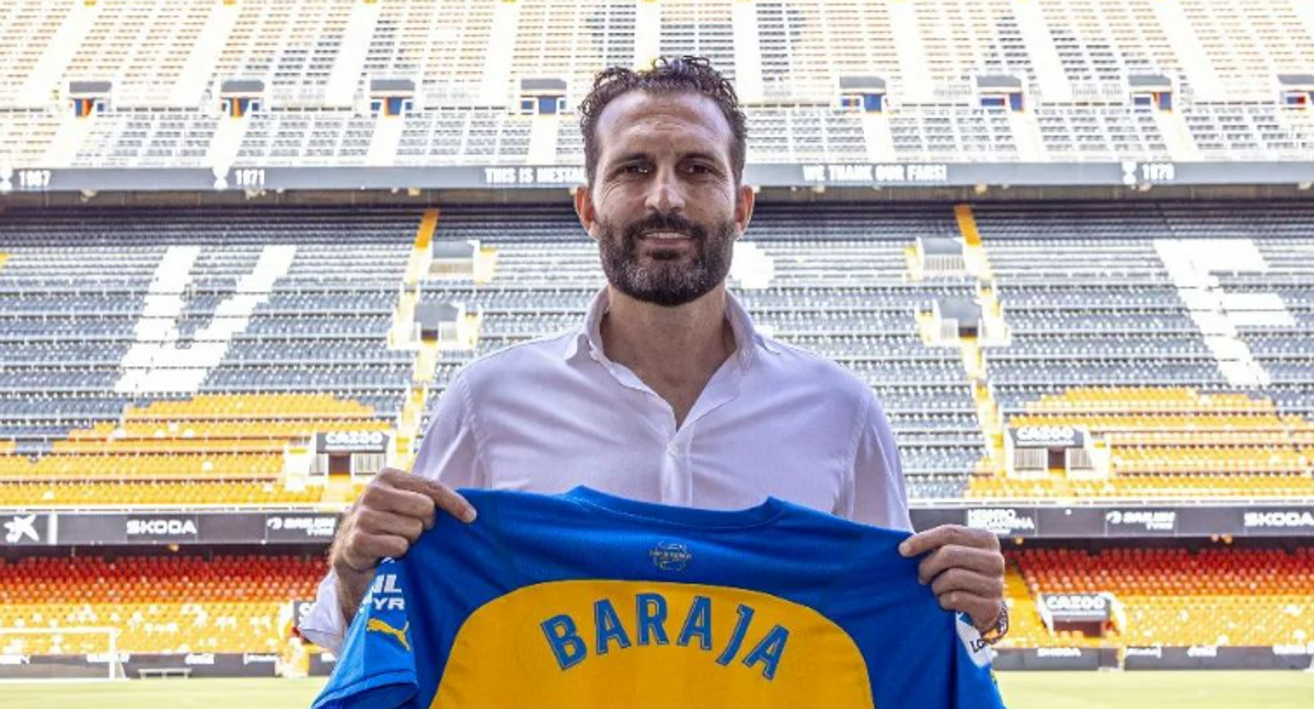 Rubén Baraja en Mestalla. /Valencia C.F