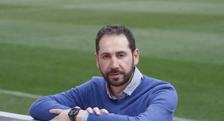 Pablo Machín, en el banquillo.