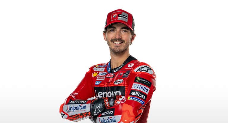 Bagnaia, en una imagen de la presentación de Ducati.