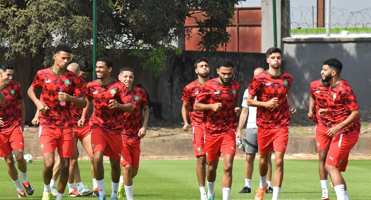 Selección de Marruecos entrenando. /Federación de Fútbol de Marruecos