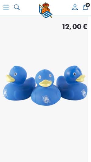 Patos de goma de la Real Sociedad.  REAL SOCIEDAD.