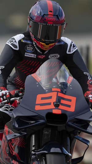 Marc Márquez en Valencia. Efe