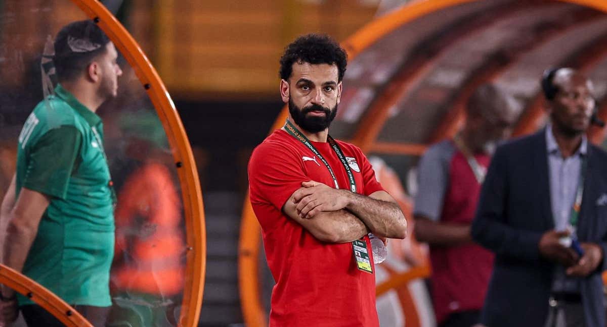 Mohamed Salah, antes de un partido en la presente edición de la Copa África. /AFP