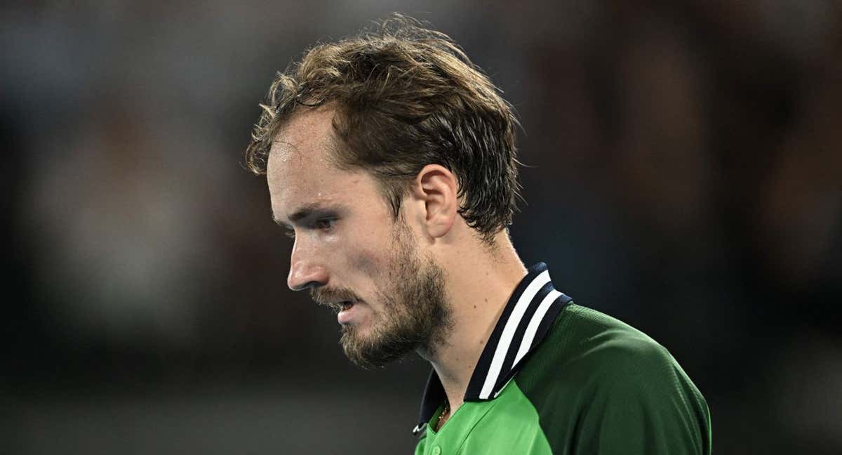 Daniil Medvedev, durante la final del Open de Australia 2024.