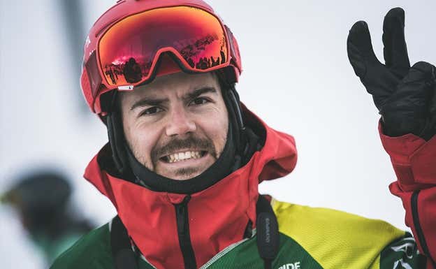 Aymar durante una de las pruebas del Freeride World Tour 2022 FWT / Mia Maria Knoll