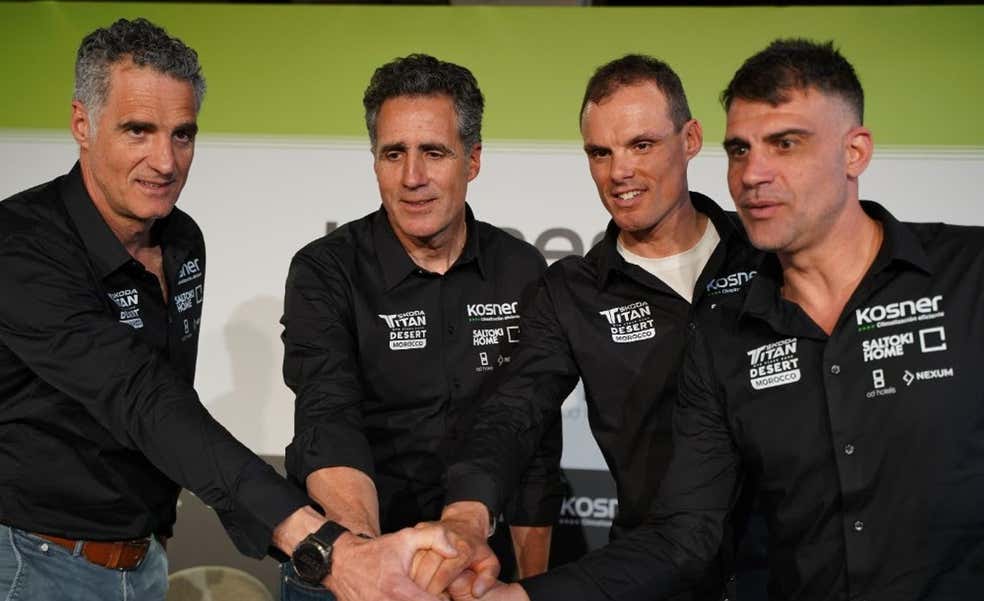 Miguel Induráin y el equipo Kosner-Saltoki Home inician la cuenta atrás para la Skoda Titan Desert 2024