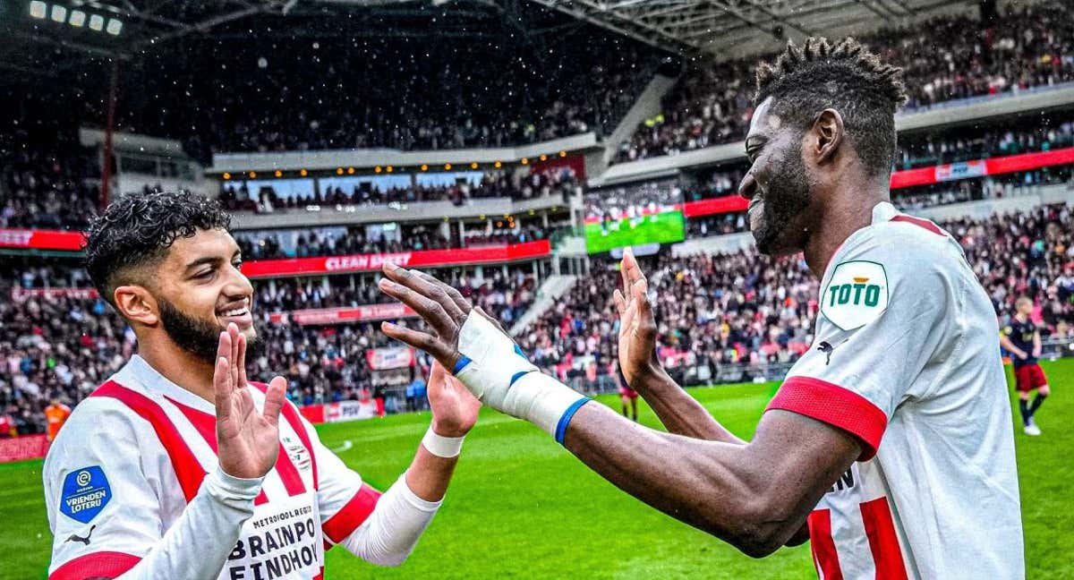 Ismael Saibari, en uno de los partidos jugados esta temporada con el PSV Eindhoven. /PSV EINDHOVEN