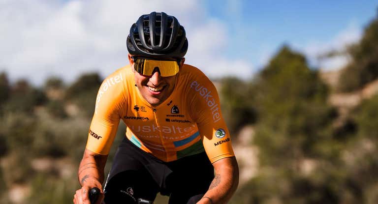 Andoni López de Abetxuko, en la reciente concentración de pretemporada de Euskaltel-Euskadi en Altea.