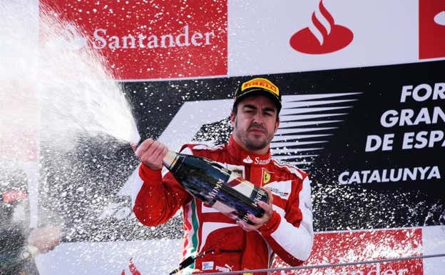 Imagen de Fernando Alonso durante su etapa en Ferrari. F1