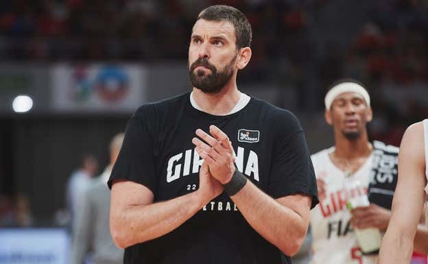 Marc Gasol en uno de sus últimos partidos con el Girona. ACB