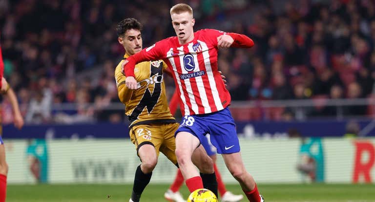 Vermeeren, en su debut con el Atlético de Madrid.