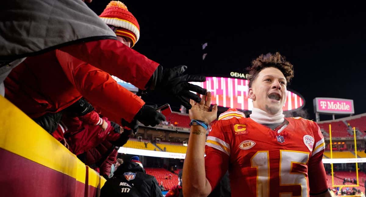 Patrick Mahomes, quarterback y figura clave de los Kansas City Chiefs.
