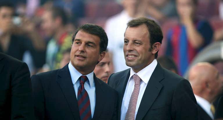 Joan Laporta y Sandro Rosell, en una foto de 2010.