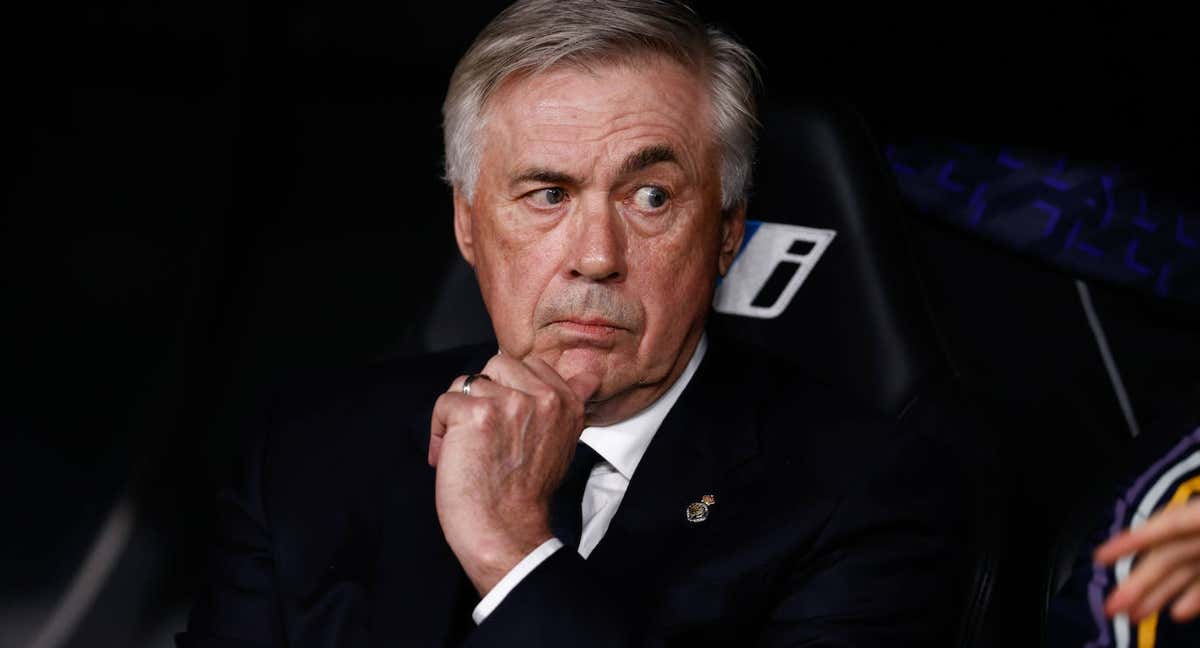 Ancelotti, en el derbi./EFE