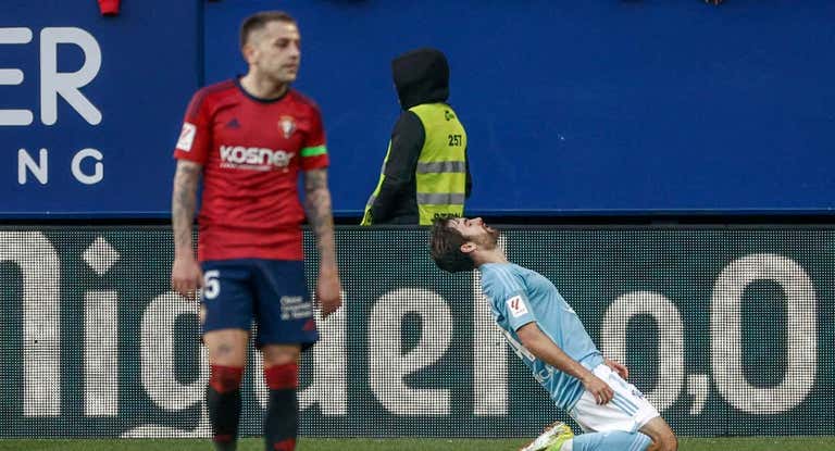 Luca De La Torre celebrando el segundo tanto del Celta.