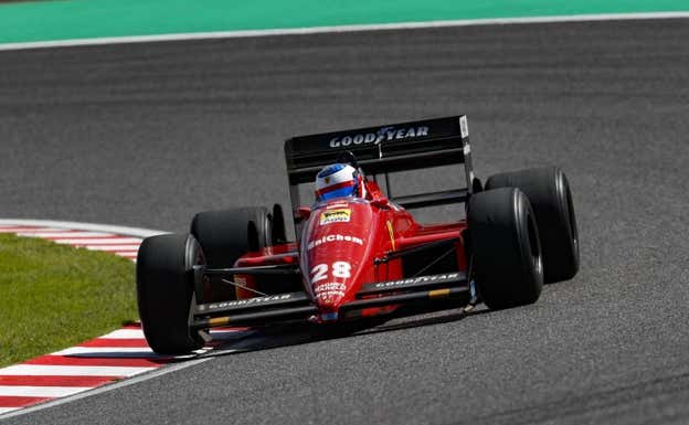 Jean Alesi en su etapa como piloto de Ferrari. AFP