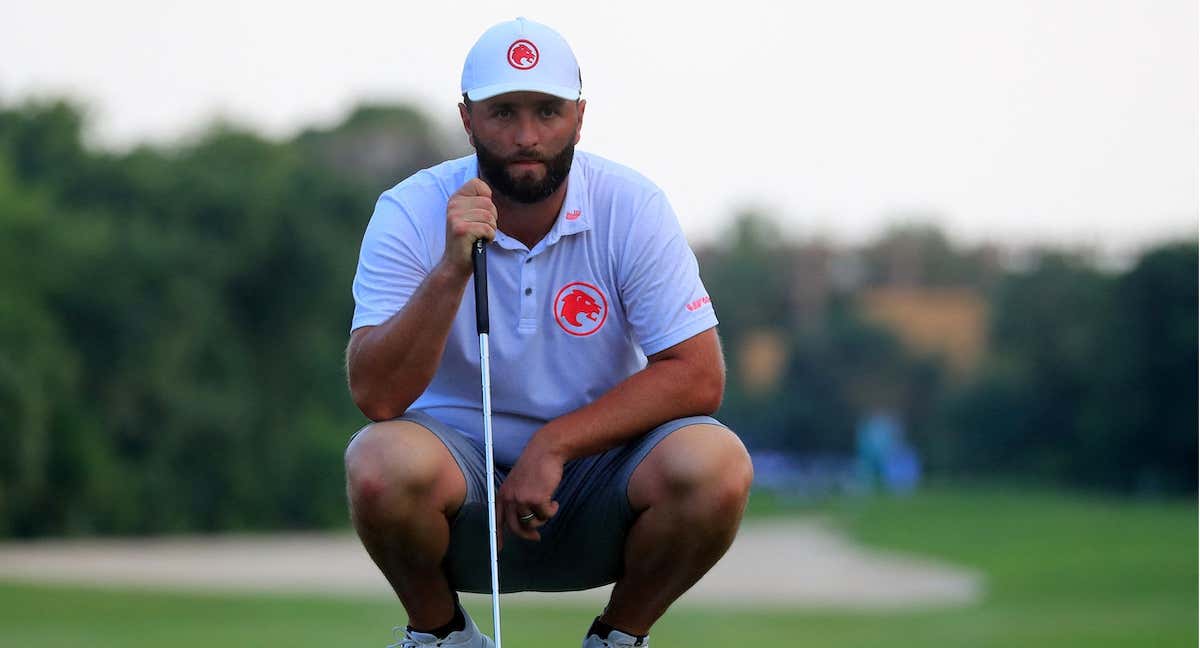 Jon Rahm durante su debut en el LIV Golf. /REUTERS