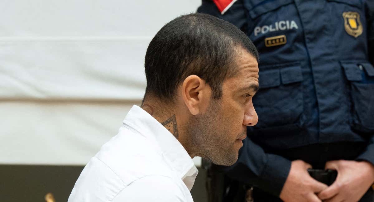 Dani Alves declarando en el juicio.