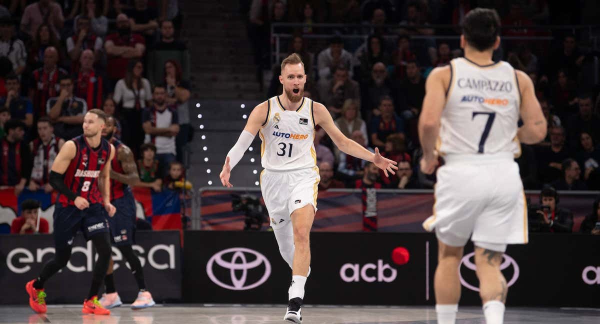 Dzanan Musa, en el partido de esta temporada ante Baskonia.