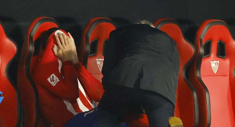 Morata, entre lágrimas.