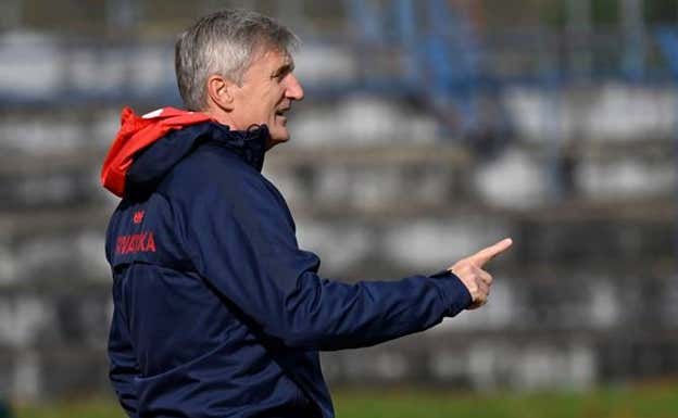 Robert Jarni, en un entrenamiento con la selección croata Sub 17. HNS