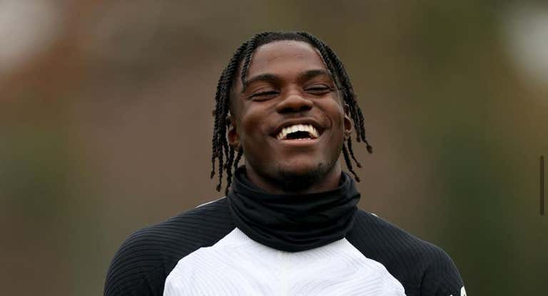 Imagen de Romeo durante un entrenamiento con el Chelsea.