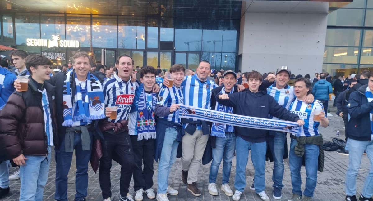 La afición de la Real Sociedad se lo ha pasado en grande. /Relevo